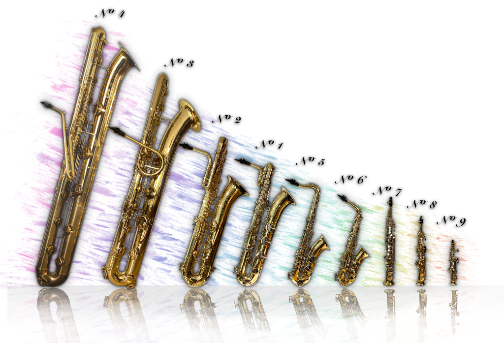 The modern saxophone family